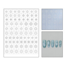 Creative Nail Decals With Nail Stencils Decals Nail-H420