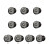 Multipurpose Sandal Decorations Metallic Shoe Buttons-N5 1