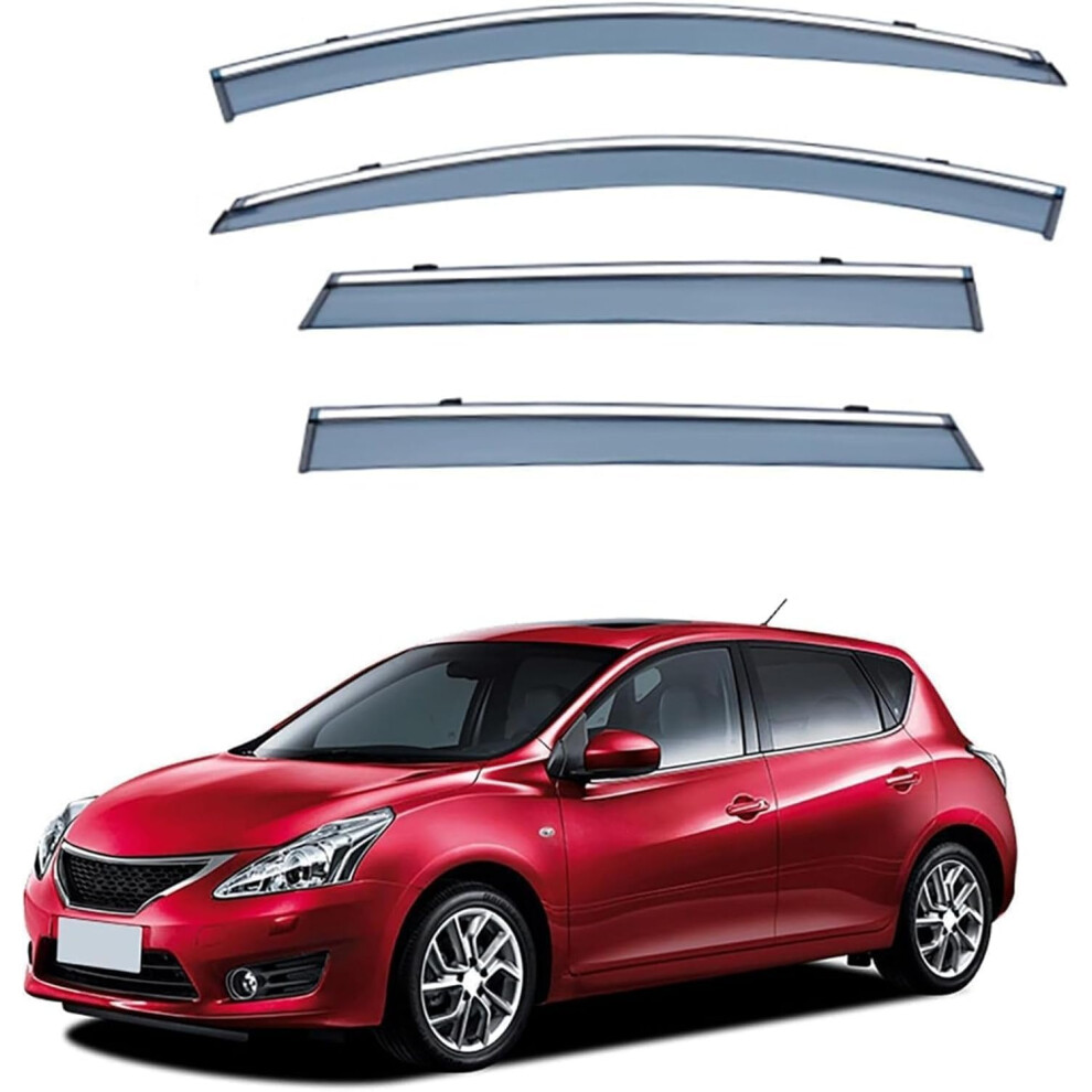 Car Window Visor Wind Deflector For Nissan Pulsar C12 20132018 Rain Snow Uv Protection 9119770153777