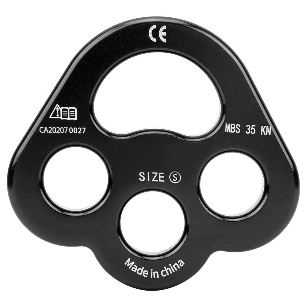 Aviation Aluminum Rock Climbing Pulley, High Strength Triple Hole Hitch Pulley For Zipline Sports And Rappelling With Corrosion Resistant Coating 9088816763907