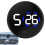 Stick On Clock Car Dashboard Clock Digital Display Timer Waterproof Kitchen Timer Travel Camping Shower Timer 5