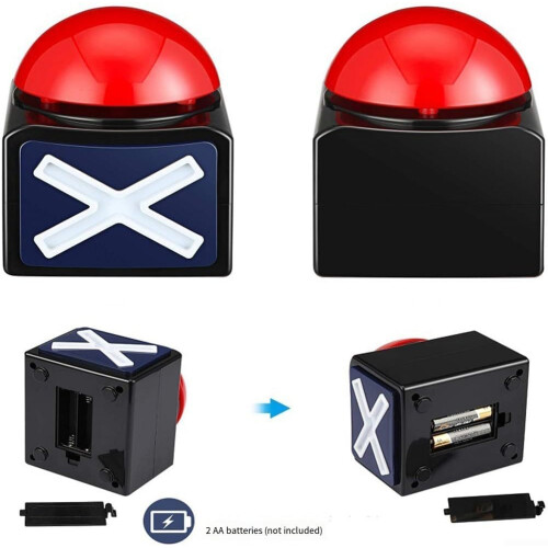Interactive Trivia System For Family Game Night, PlugAndPlay MultiPlayer Buzzer Set 1