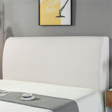 Headboard Cover Universal Stretch 150cm White Modern European Style Elastic Slipcover