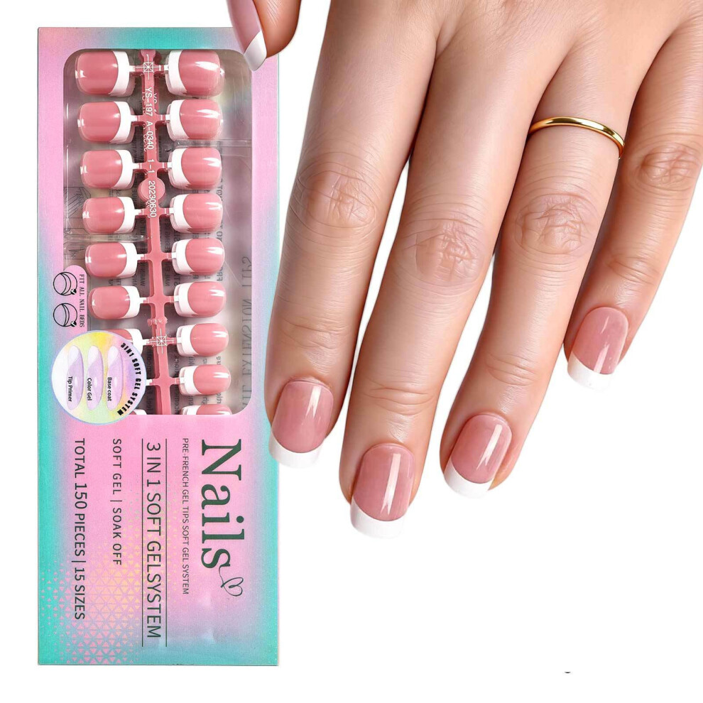 1Set Safe ABS False Nail Solid Color Design Highly Shine-YS06