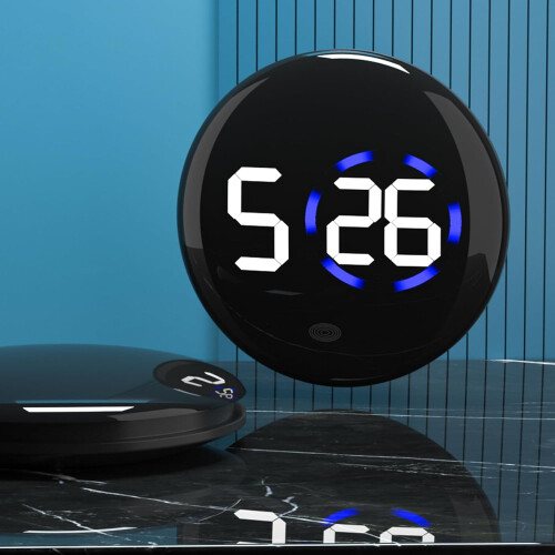 Waterproof Digital Car Dashboard Clock with LED Large Screen and Adhesive Mount for Auto 1