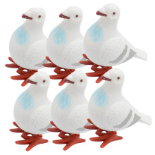 Pack of 6 Dove Movements for Children's Toy Easter Presents Funny Toys Pigeon Vintage Clock Movement Retro Clock Movement Plastic