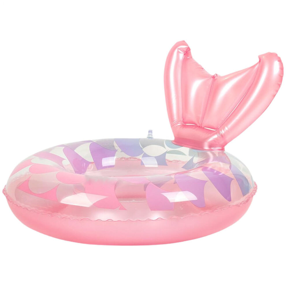 Mermaid Pool Float, Floating Ring Floatie, Inflatable Trainer Float, Safe Baby Seat Design