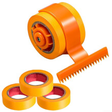 Ergonomic tape applicator for aerodynamic packaging and sealing seams on various surfaces (A)
