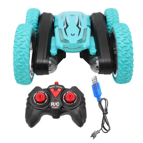Αυτοκίνητο stunt rc με τηλεχειριστήριο 2.4GHz, φώτα LED για οδήγηση σε όλα τα εδάφη,