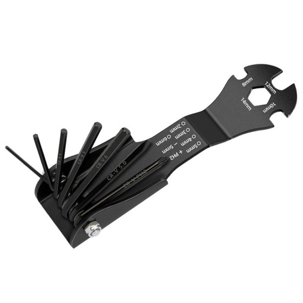Ergonomic Comfortable Grip Screwdriver Multiple Tool-Black 7754000965984