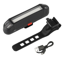 Lumină de frână pentru bicicletă, lumină spate Cob, cu încărcare USB, lumină de siguranță pentru mers nocturn, opțiuni multicolore, design