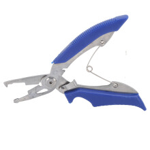 Alicate profissional para remover anzóis, ergonômico, com mandíbulas retráteis por mola, em aço inoxidável para maior durabilidade e