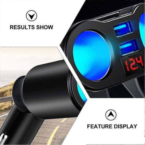 2Pcs Portable Car Power Supply Dual Lighter for Car Use 1