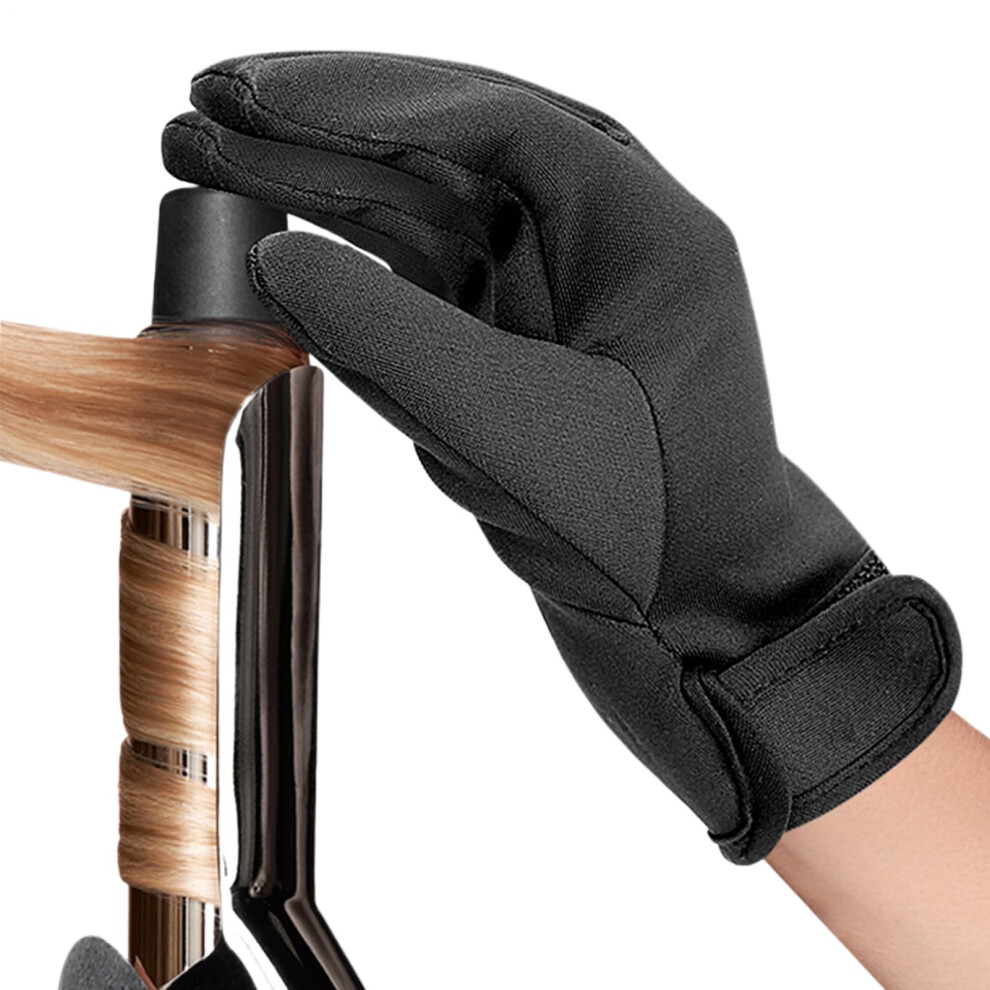 Heat Resistant Glove for Hair Styling Tools with NonSlip Grip and Adjustable Fit â Right Hand