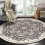 Εξατομικευμένο χαλί Boho Mandala, εξαιρετικά μαλακό κυκλικό αντιολισθητικό υπόστρωμα 6