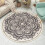Εξατομικευμένο χαλί Boho Mandala, εξαιρετικά μαλακό κυκλικό αντιολισθητικό υπόστρωμα 4