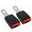 2x adjustable car safety belt extension buckle locking clip 1