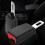 2x adjustable car safety belt extension buckle locking clip 5