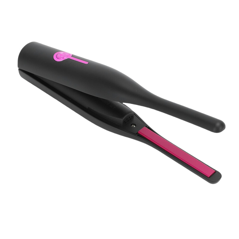 Black Small Hair Straightener Mini Flat Iron 2In1 Styler For Short Hair Bangs Pixie Cuts