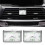 Rectangular Car Dashboard Clock Quartz Precision Timekeeping Clear Display with Vent and Adhesive Mount 3