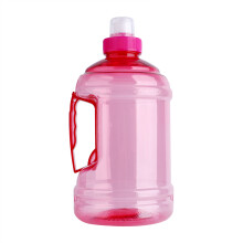 Genanvendelig hydreringsflaske Ergonomisk design, Lækagesikker BPA-fri vandkande med tryklås og håndtag, Giftfri fødevaregodkendt plastik til