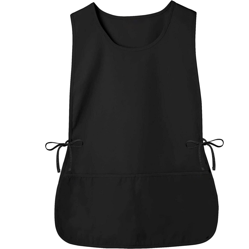 Cobbler Apron With Deep Pockets Design, Multipurpose Usage Unisex Work Smock For Kitchen Painting Crafting, Adjustable Side Ties And Full Front And Ba 9198585040267