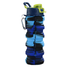 Innovative Collapsible Water Bottle, Space-Saving Foldable Design, Leak Proof For Outdoor Adventures, Reusable Water Bottle With Carabiner, Safe And R