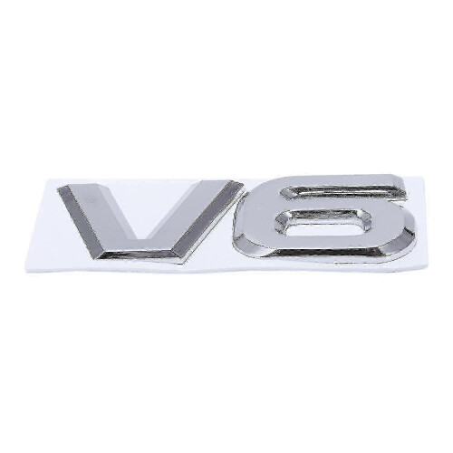 Silver T Metal V6, Sticker, Car / 1