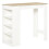 Homcom HOMCOM Bar Table Coffee Table Kitchen Dining Table with 4-Tier Shelf Natural 9