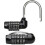 Trixes 5-Letter Combination Padlock - Black - Secure Luggage, Lockers, and More 2