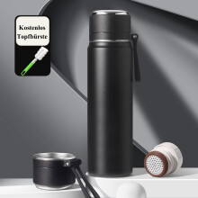 Bouteille isotherme en acier inoxydable avec poignée compatible MagSafe, garde les boissons chaudes pendant 12 heures, portable, isolation à double