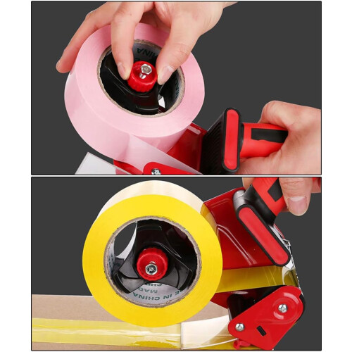 Sturdy tape dispenser for sealing packages, package cutter, manual packaging Ref: 4291 2
