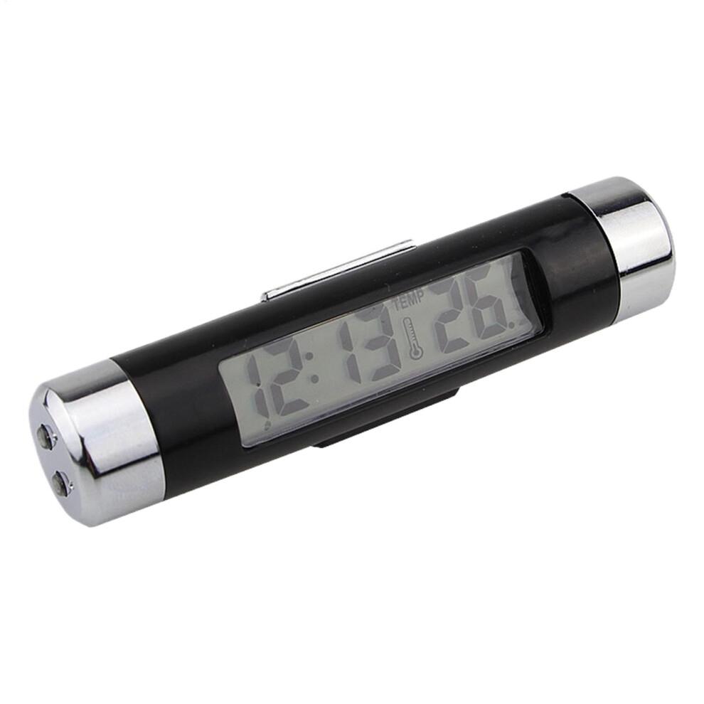 Car Digital Dashboard Clock With Backlight, 2In1 Thermometer For Precision Timekeeping Blue 9001264313579