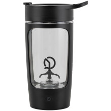 Botella mezcladora eléctrica portátil, licuadora Tritan para batidos de proteínas, leche y sustitutivos de comidas, agitación con un solo botón,