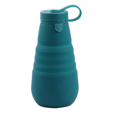 Durable Lightweight Water Bottle, Silicone Collapsible, Travel Sports Gym, Leak-Proof Foldable, Odorless BPA-Free, Wide-Mouth Design, Temperature Resi