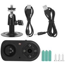Câmera de segurança interna e externa com instalação em parede e teto, suporte com rotação de 360, transmissão de vídeo em tempo real,