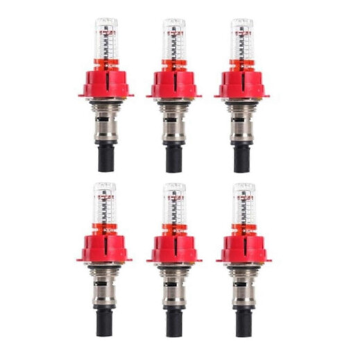 6 Pcs Underfloor Heating Manifold Flow Meter
