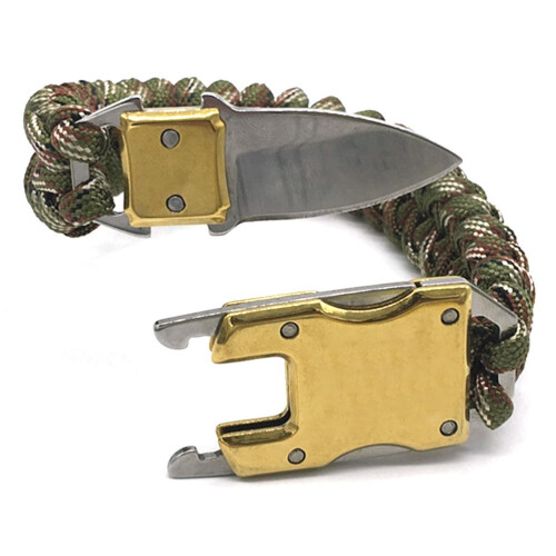 Βραχιόλι Survival Paracord, Τακτικός Εξοπλισμός για Υπαίθριες Πεζοπορίες, Πολυχρηστικό