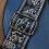 Blaugraues, besticktes Gitarrengurt-Set, 11