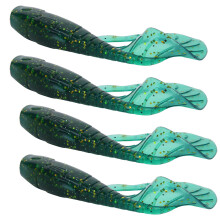 Señuelo de pesca blando, cebo de silicona, fórmula exclusiva con patrones estimulantes y plástico de alta elasticidad para un aroma mejorado y