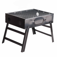 Gril compact et robuste, outil de barbecue en acier inoxydable pour une cuisson rapide et efficace, barbecue de camping idéal pour le camping (G)