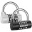 Padlock, Code Padlock, With 5 Digit Padlock, 2 Pieces Code Padlock, Combination Padlock 1