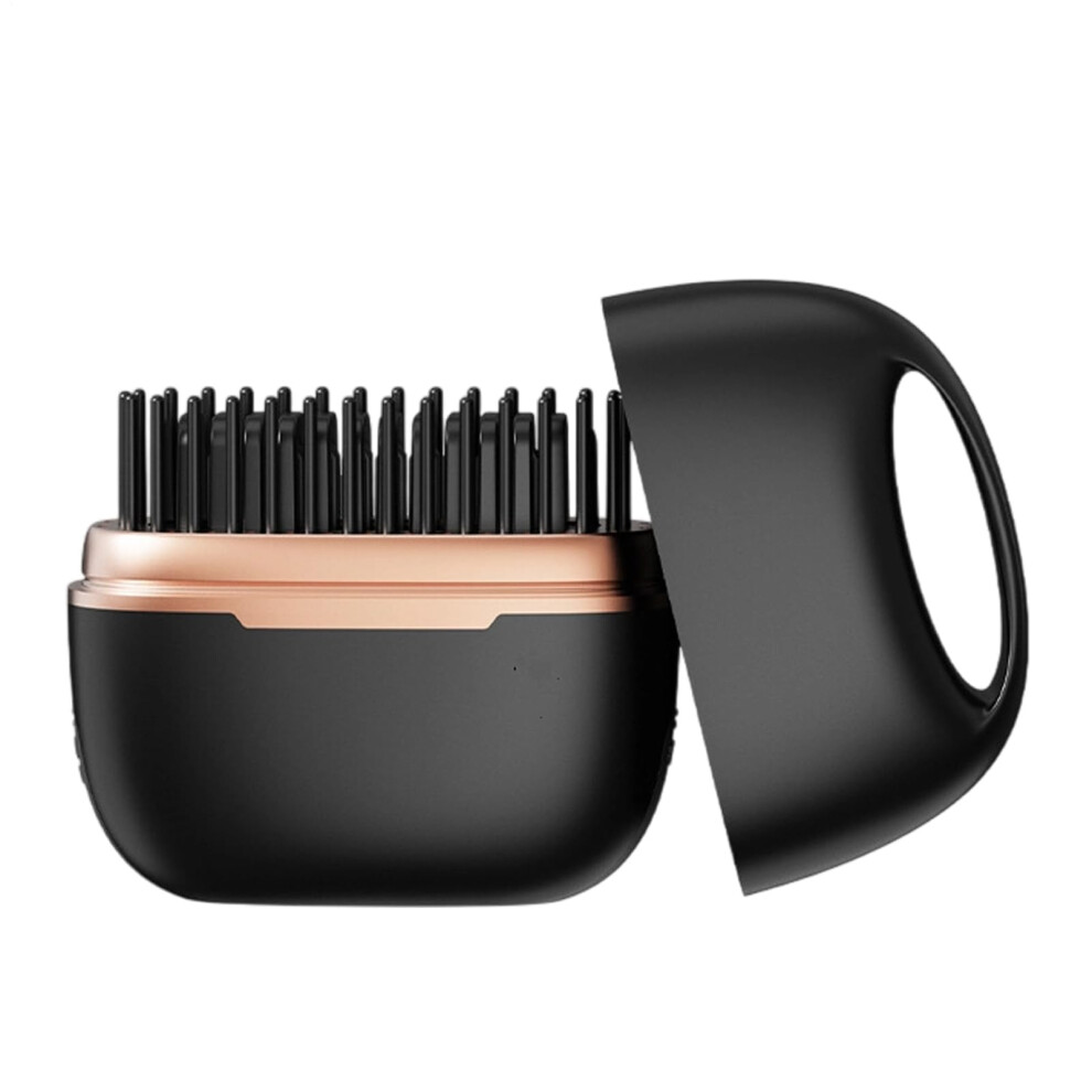 Cordless Hair Straightener Brush with Fast Heating and Frizz Reduction for Travel and Home