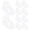 100Pz Porta Scarpe Trasparente Bambini Stand Bianco 10