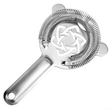 Cocktail Strainer For Shaker Tins, Mixing Pitchers And Standard Glasses, Ergonomic Handle