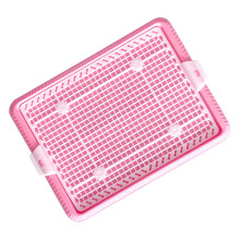 Gralara Mesh Training Potty Toilet Training Tray Indoor NonSlip Potty Trainer, Dog Potty Tray, Toilet for Small Dogs, Pink