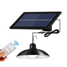 Suspensions solaires améliorées, lampes suspendues à énergie solaire pour grange, abri ou poulailler, modes d'éclairage automatiques