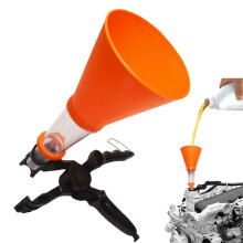 Reusable AntiSpill Car Funnel SpillProof Fluid Transfer for Oil Coolant and MultiVehicle Use