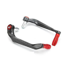 Motorcycle Hand Guards CNC Aluminum Brake Clutch Lever Guard Impact Resistant Handlebar Protection Red