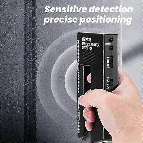 Wire Pipe Power Detector, Adjustable Alert Pipe Power Wall Stud Finder Metal Detector Wall Stud Fin 2